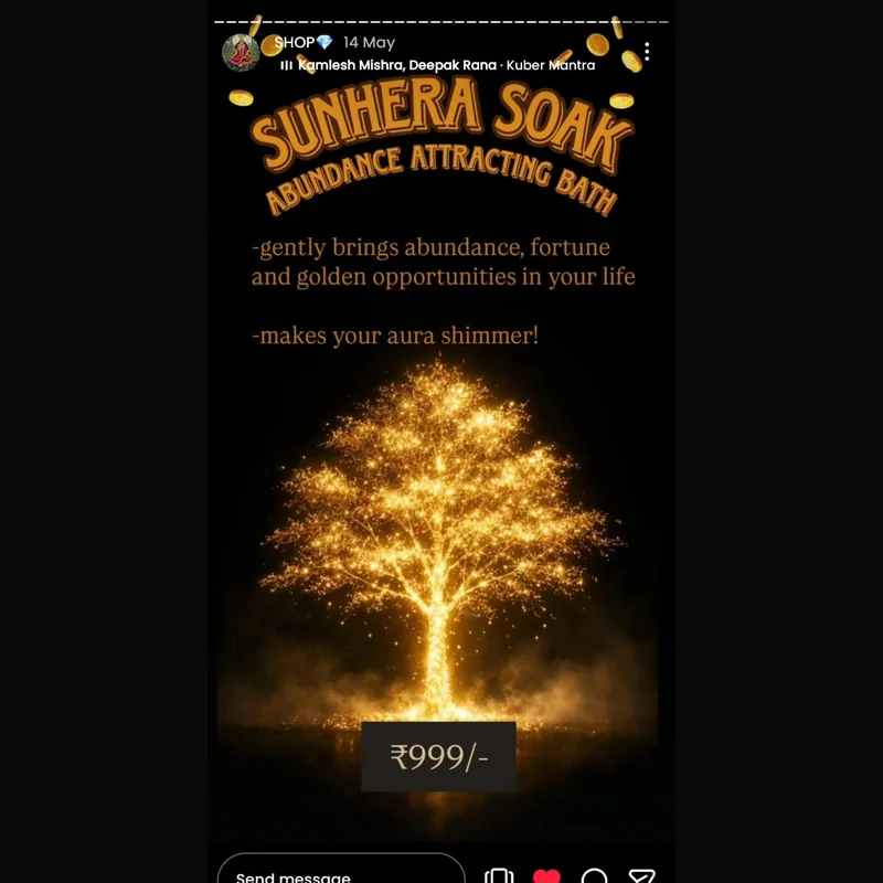 Sunhera abundance attracting ritual bath