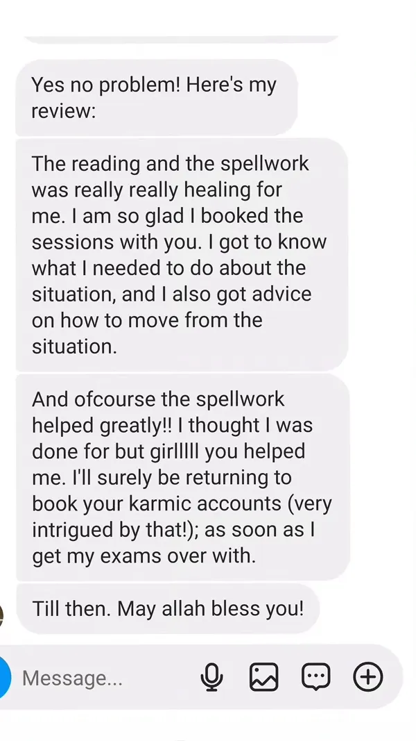 Verified review for Medha tarot reading session